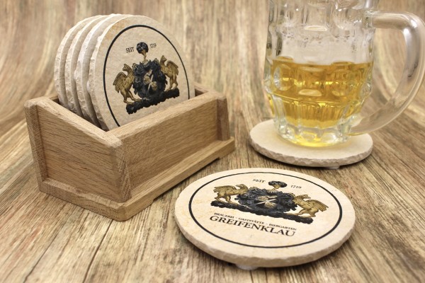 Brauerei Greifenklau - Natursteinuntersetzer