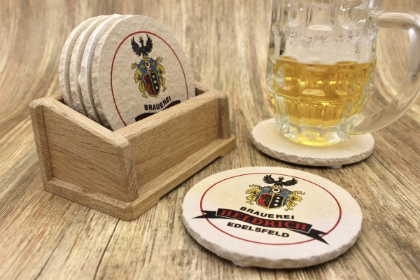 Brauerei Heldrich - Natursteinuntersetzer