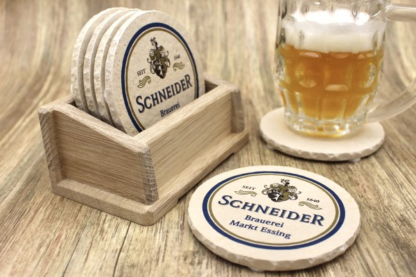Brauerei Schneider Essing - Natursteinuntersetzer