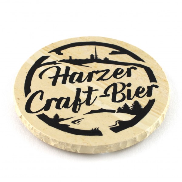 Harzer Craft-Bier - Natursteinuntersetzer