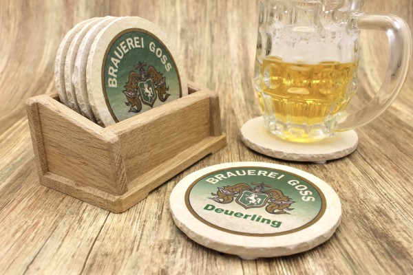 Brauerei Goss - Natursteinuntersetzer