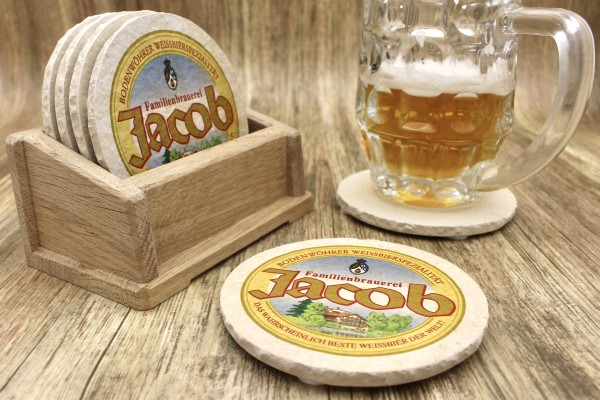Brauerei Jacob - Natursteinuntersetzer