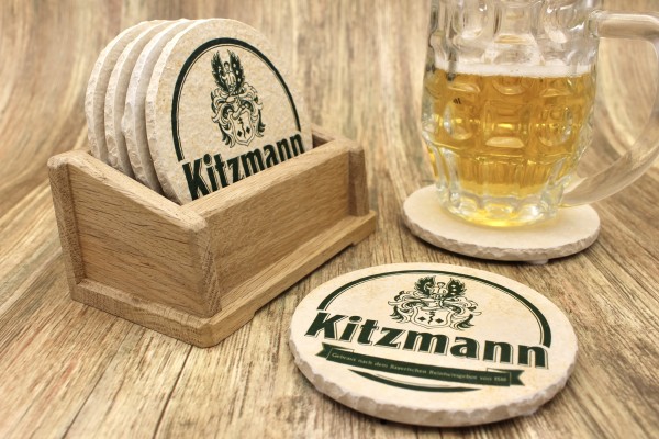 Kitzmann Bier - Natursteinuntersetzer