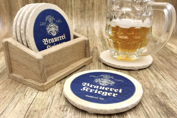 Brauerei Krieger - Natursteinuntersetzer