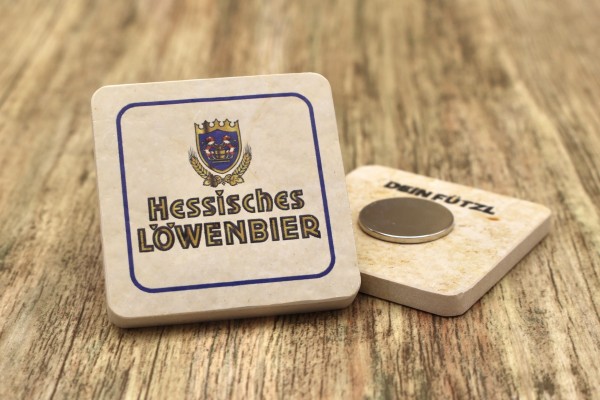 Hessisches Löwenbier - Kühlschrankmagnet 48mm