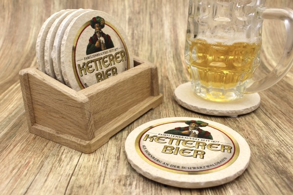 Ketterer Bier - Natursteinuntersetzer
