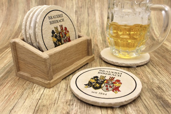 Brauerei Biberach - Natursteinuntersetzer