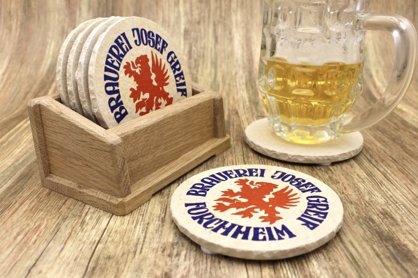 Brauerei Greif - Natursteinuntersetzer