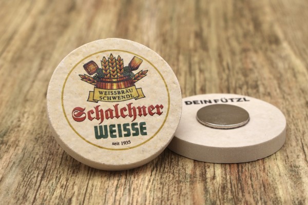 Weissbräu Schwendl Schalchner Weisse - Kühlschrankmagnet 48mm