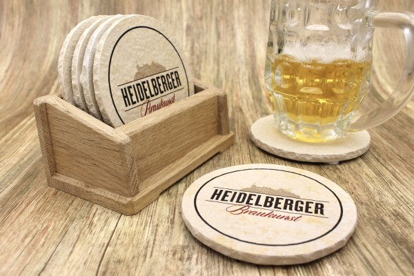 Heidelberger Brauhaus - Natursteinuntersetzer