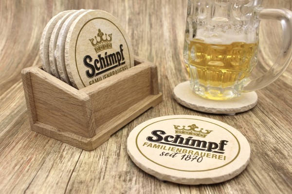 Brauerei Schimpf - Natursteinuntersetzer