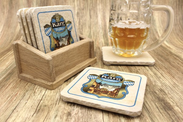 Brauerei Karg - Natursteinuntersetzer