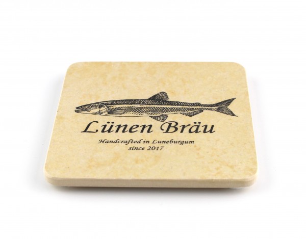 Lünen Bräu - Natursteinuntersetzer