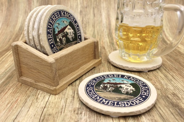 Brauerei Knoblach - Natursteinuntersetzer